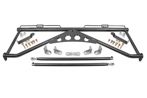 BMR 15-20 Ford Mustang Harness Bar - Black Hammertone - HB760H