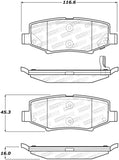 StopTech Street Touring 07-17 Jeep Wrangler Rear Brake Pads - 308.12740