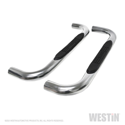 Westin 19-20 Chevy/GMC Silverado/Sierra 1500 Regular Cab E-Series 3 Nerf Step Bars - Stainless Steel - 23-4110