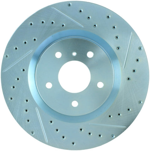 StopTech Select Sport Nissan Slotted and Drilled Left Front Rotor - 227.42076L