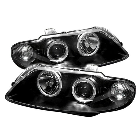 Spyder Pontiac GTO 04-06 Projector Headlights LED Halo LED Black High H1 Low H1 PRO-YD-PGTO04-HL-BK - 5011749