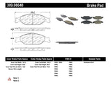 StopTech Performance Brake Pads - 309.08040