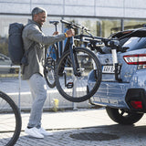 Thule OutWay Hanging-Style Trunk Bike Rack (Up to 2 Bikes) - Silver/Black - 994005