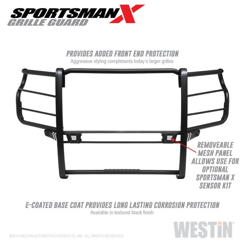 Westin 2020 Chevy Silverado 2500/3500 Sportsman X Grille Guard - Textured Black - 40-33995