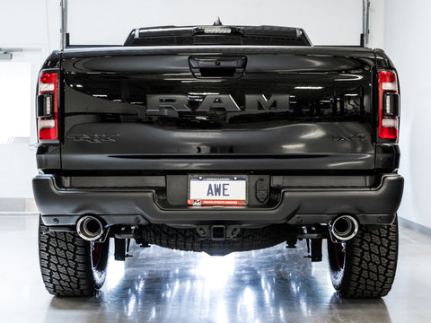 AWE Tuning 2021 RAM 1500 TRX 0FG Cat-Back Exhaust - Chrome Silver Tips - 3015-32004