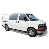 Westin Ford Transit Van 150/250/350 (46in Driver & 97in. Pass) Grate Steps Running Boards - Tex. Blk - 27-81005