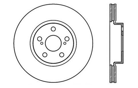 StopTech Drilled Sport Brake Rotor - 128.44160R