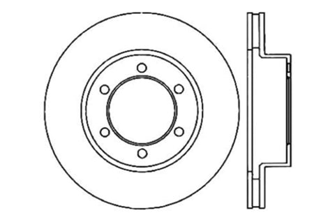 StopTech Drilled Sport Brake Rotor - 128.44118R