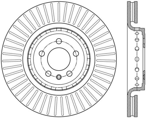 StopTech Sport Slotted Rotor - Front Left - 126.63086SL