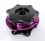 NRG Quick Release SFI SPEC 42.1 - Shiny Black Body / Shiny Purple Ring - SRK-R200BK-PP