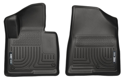 Husky Liners 13-15 Hyundai Sante Fe GLS/Limited WeatherBeater Front Row Black Floor Liners - 13861