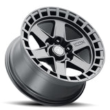 ICON Raider 17x8.5 6x5.5 0mm Offset 4.75in BS Satin Black Wheel - 3417858347SB