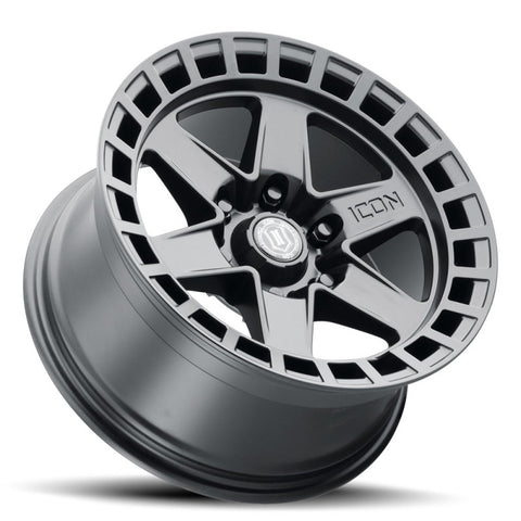 ICON Raider 17x8.5 6x135 6mm Offset 5in BS Satin Black Wheel - 3417856350SB