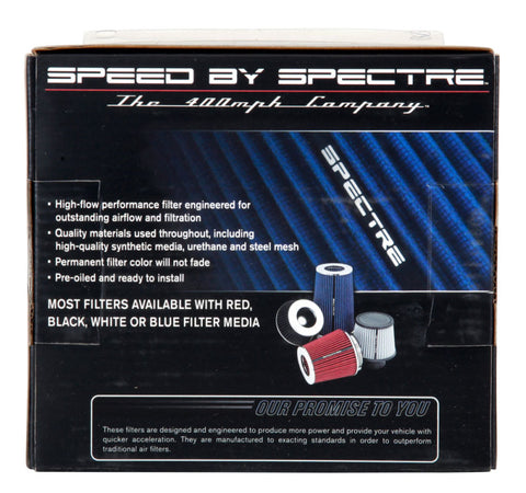 Spectre Adjustable Conical Air Filter 5-1/2in. Tall (Fits 3in. / 3-1/2in. / 4in. Tubes) - Blue - 8136