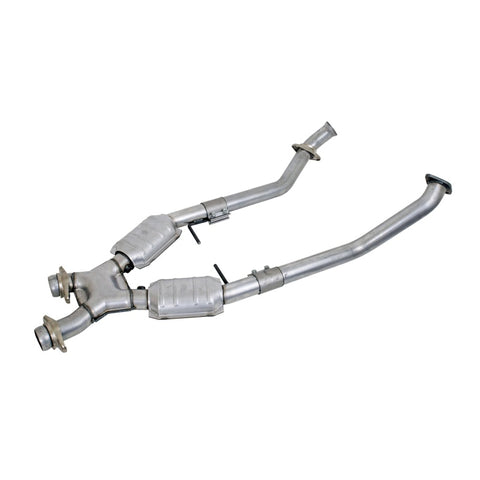 BBK 96-98 Mustang 4.6 GT High Flow X Pipe With Catalytic Converters - 2-1/2 - 1666