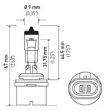 Hella Bulb 880 12V 27W PG13 T3.25 - 880