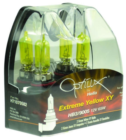 Hella Optilux HB3 9005 12V/65W XY Xenon Yellow Bulb - H71070582