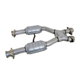 BBK 79-93 Mustang 5.0 Short Mid X Pipe With Catalytic Converters 2-1/2 For BBK Long Tube Headers - 1659