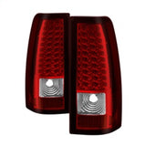 Xtune Chevy Silverado 1500/2500/3500 03-06 LED Tail Lights Red Clear ALT-ON-CS03-LED-RC - 5008787