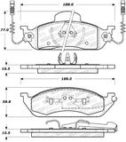 StopTech Street Brake Pads - 308.07600