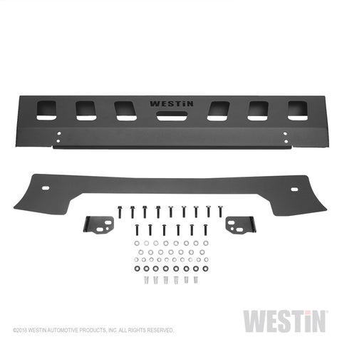 Westin 18-19 Jeep Wrangler JL Front Bumper Skid Plate - Textured Black - 59-80095