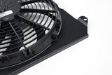 CSF 92-00 Honda Civic All-Aluminum Fan Shroud w/12in SPAL Fan - Black Finish - 2858FB