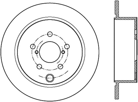 StopTech Drilled Sport Brake Rotor - 128.47033L