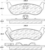 StopTech Sport Brake Pads w/Shims and Hardware - Front - 309.09320