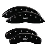 MGP 4 Caliper Covers Engraved Front Mustang - Engraved Rear S197/GT - Yel Finish Blk Characters - 10197SMG2YL