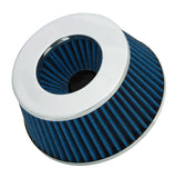 Spectre Adjustable Conical Air Filter 2-1/2in. Tall (Fits 3in. / 3-1/2in. / 4in. Tubes) - Blue - 8166