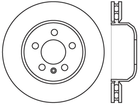 StopTech Sport Slotted 11-16 BMW 535i Rear Left Rotor - 126.34131SL