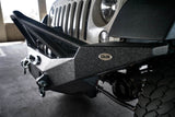 DV8 Offroad 07-18 Jeep Wrangler JK/JL FS-10 Full Length Steel Front Bumper w/ Skid Plate - FBSHTB-10