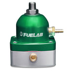 Fuelab 525 EFI Adjustable FPR In-Line Large Seat 25-90 PSI (1) -6AN In (1) -6AN Return - Green - 52503-6-L-E