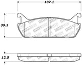 StopTech Performance 90-93 Mazda Miata Rear Brake Pads D525 - 309.04580