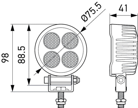 Hella ValueFit LED Work Light TR1700 LED MV CR LT - 357111002