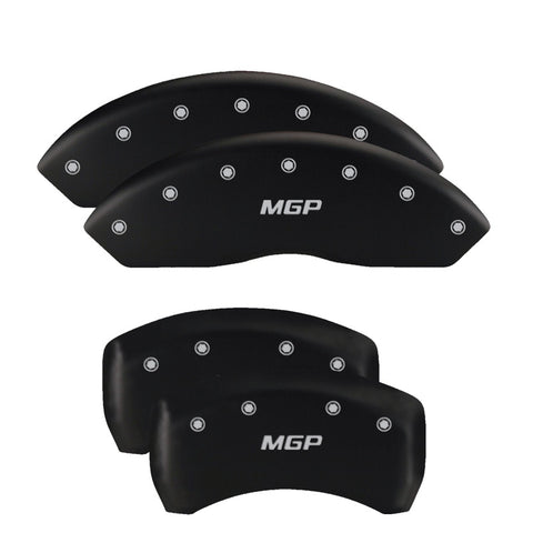 MGP 4 Caliper Covers Engraved Front & Rear Volt Red finish silver ch - 14220SVLTRD