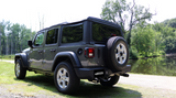 Corsa 18+ Jeep Wrangler JL 2.5in Dual Rear Exit Black Tips Touring Axle-Back Exhaust - 21016BLK
