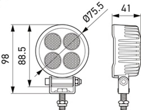 Hella ValueFit LED Work Light TR1700 LED MV CR LT - 357111002