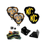 KC HiLiTES FLEX ERA 3 Vehicle Light System Kit Jeep JK Combo Beam and A-Pillar Bracket - 97127