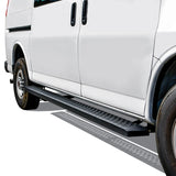 Westin Ford Transit Van 150/250/350 (46in Driver & 97in. Pass) Grate Steps Running Boards - Tex. Blk - 27-81005