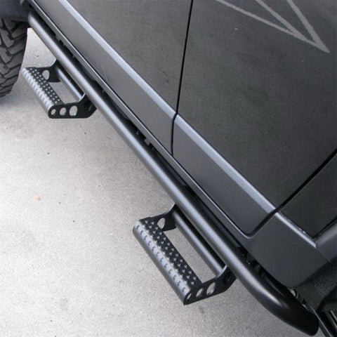 N-Fab RKR Step System 07-17 Jeep Wrangler JK 2 Door All - Tex. Black - 1.75in - J182RKRS2