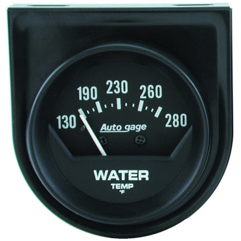 AutoMeter Gauge Console Water Temp 2in. 280 Deg. F Mech Short Sweep Black Autogage - 2361