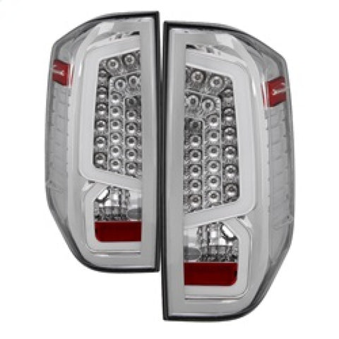 xTune 14-16 Toyota Tundra Light Bar LED Tail Lights - Chrome (ALT-JH-TTU14-LED-C) - 9040467