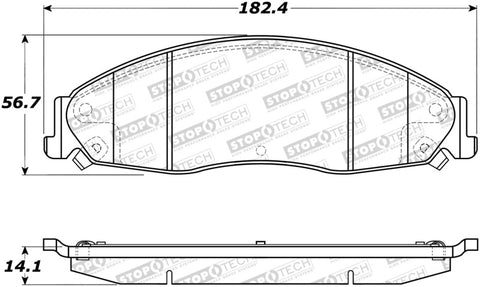 StopTech Street Brake Pads - 308.09210