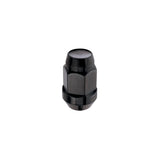 McGard Hex Lug Nut (Cone Seat Bulge Style) M14X1.5 / 22mm Hex / 1.635in. Length (4-Pack) - Black - 64074