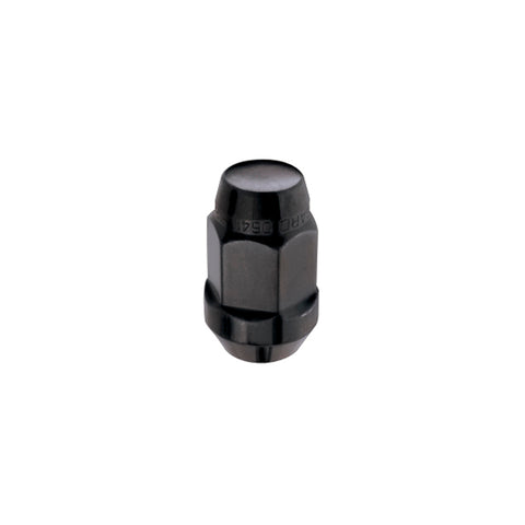 McGard Hex Lug Nut (Cone Seat Bulge Style) M14X1.5 / 22mm Hex / 1.635in. Length (4-Pack) - Black - 64074