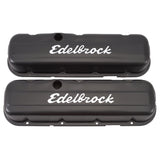 Edelbrock Valve Cover Signature Series Chevrolet 1965 and Later 396-502 V8 Low Black - 4483