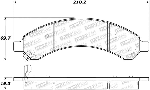 StopTech Street Brake Pads - 308.09890