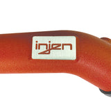 Injen 15-16 BMW M3(F80)/M4 (F82/83) 3.0L L6 Twin Turbo 2PC Aluminum Int. Charge Pipe - Wrinkle Red - SES1116ICPWR