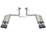 aFe Takeda 16-17 Lexus RC 200T 2.0L (t) 2in. SS Axle-Back Exhaust System w/Polished Blue Tips - 49-36037-L